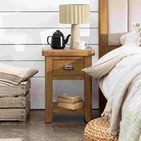 Tewkesbury One Drawer Bedside 42cm Wide | Annie Mo's