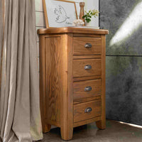 Tewkesbury Four Drawer Tall Chest of Drawers 60cm Wide | Annie Mo's