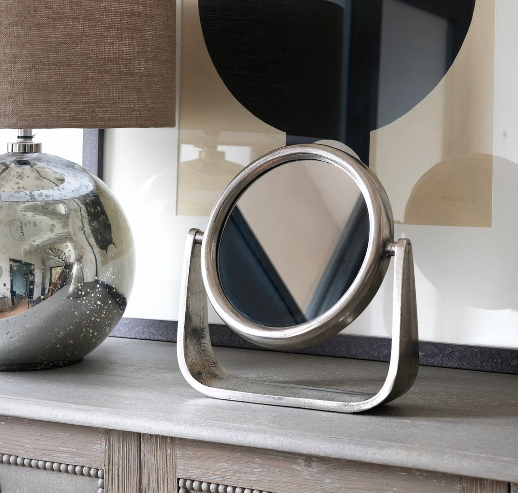 Smithfield Polished Table Mirror 29cm | Annie Mo's