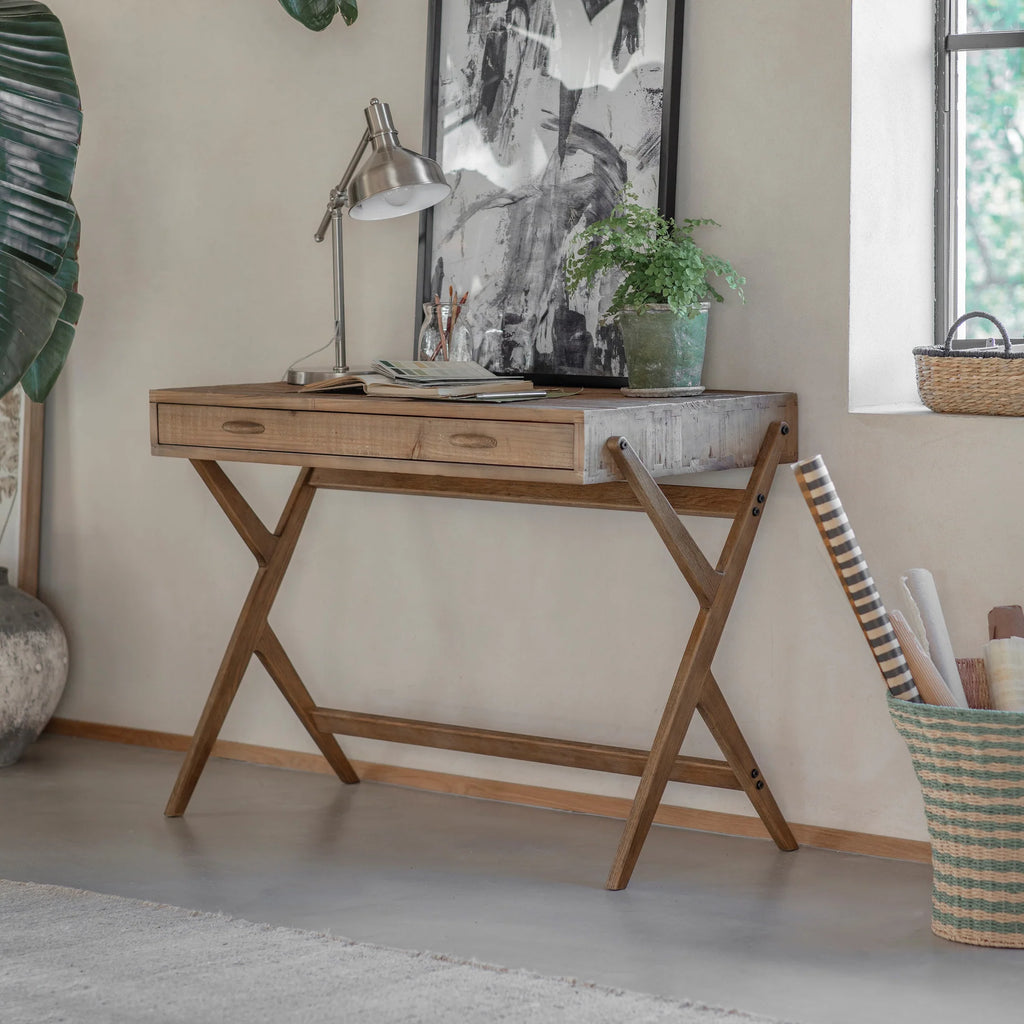 Hatton Pine Desk 110cm | Annie Mo's