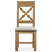 Tewkesbury Upholstered X Back Dining Chair - Sold as a Pair