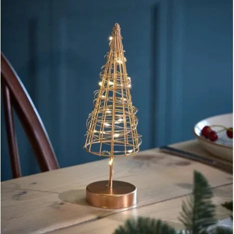 Table Tree - Golden Battery Operated 24cm