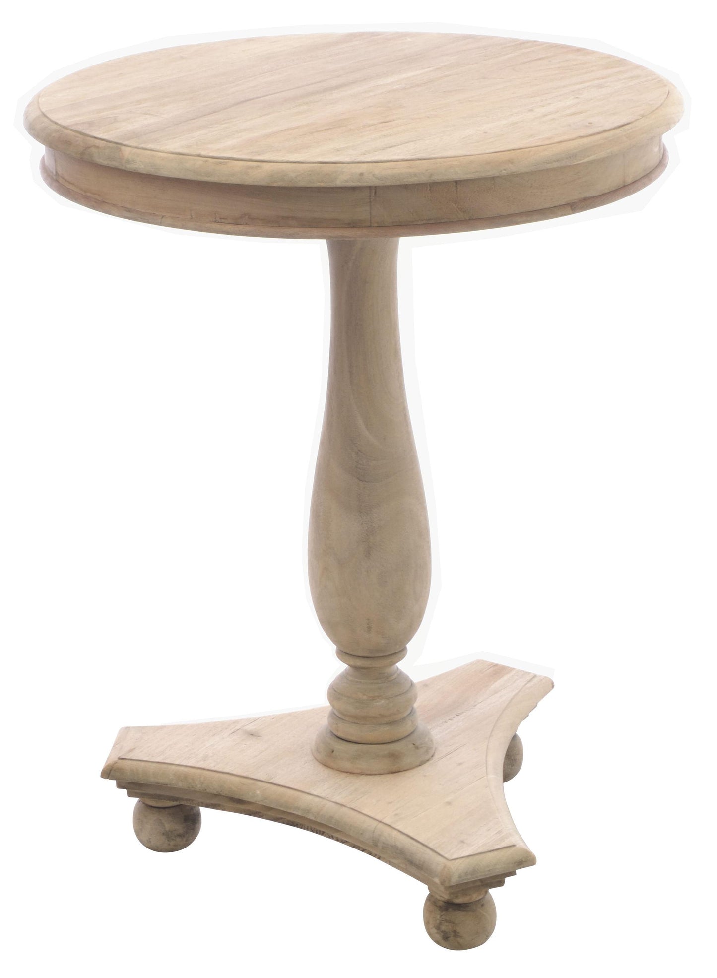 Tall Round Wine Table with Bun Feet 77cm