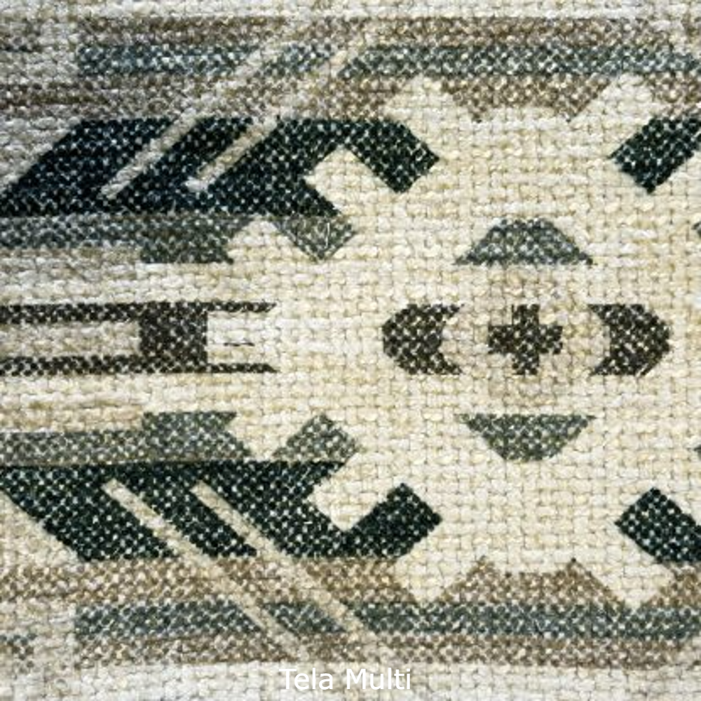 20" Square Self Piped Cushion - PATTERNED FABRICS
