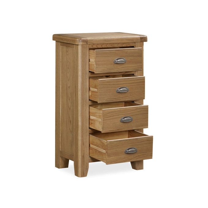 Tewkesbury Four Drawer Tall Chest of Drawers 60cm Wide