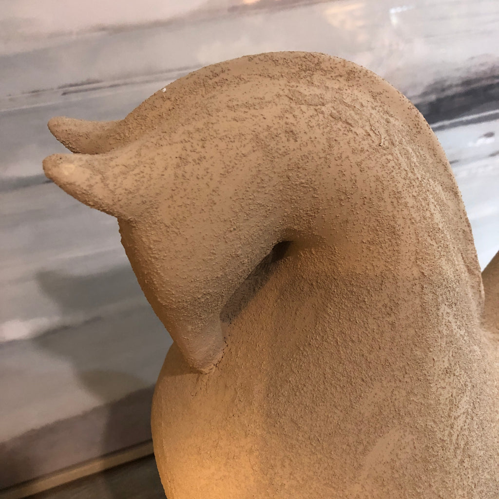 Textured Ceramic Cubic Horse Ornament 37cm B