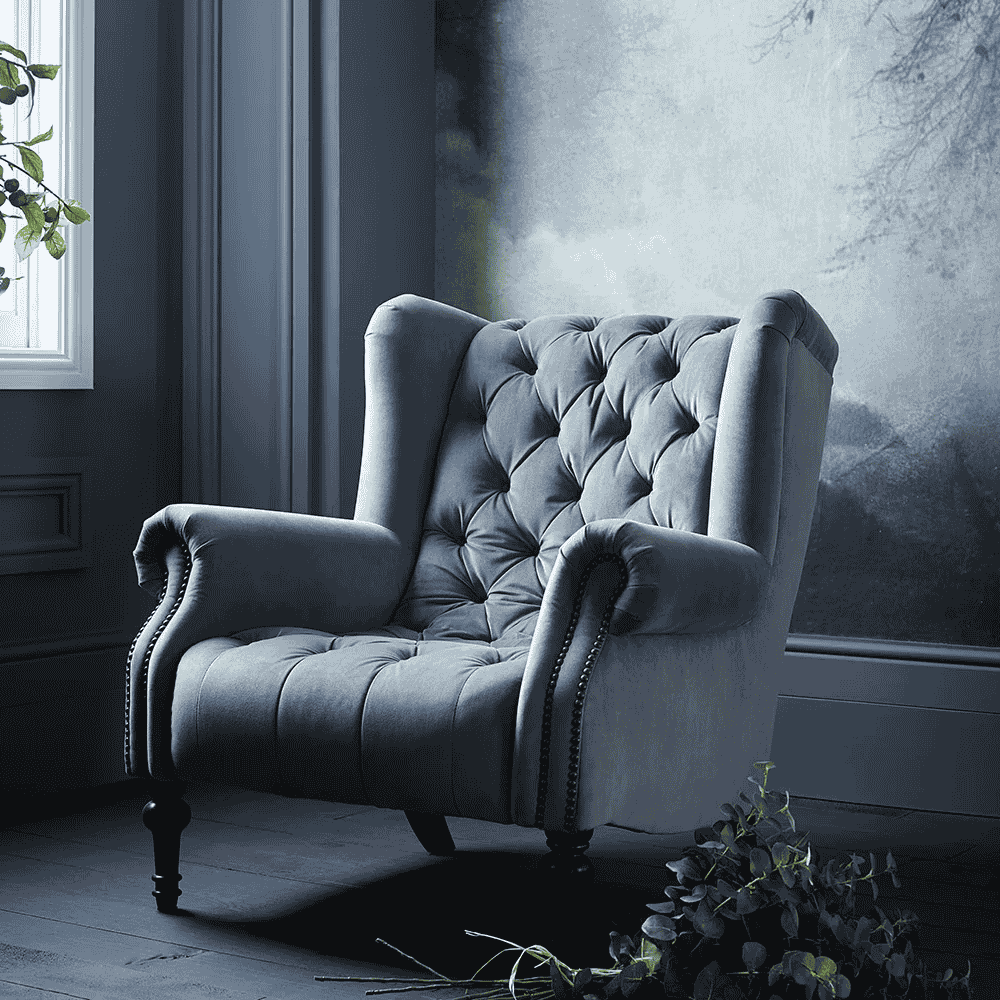 Theo Armchair | Plain Fabrics-D
