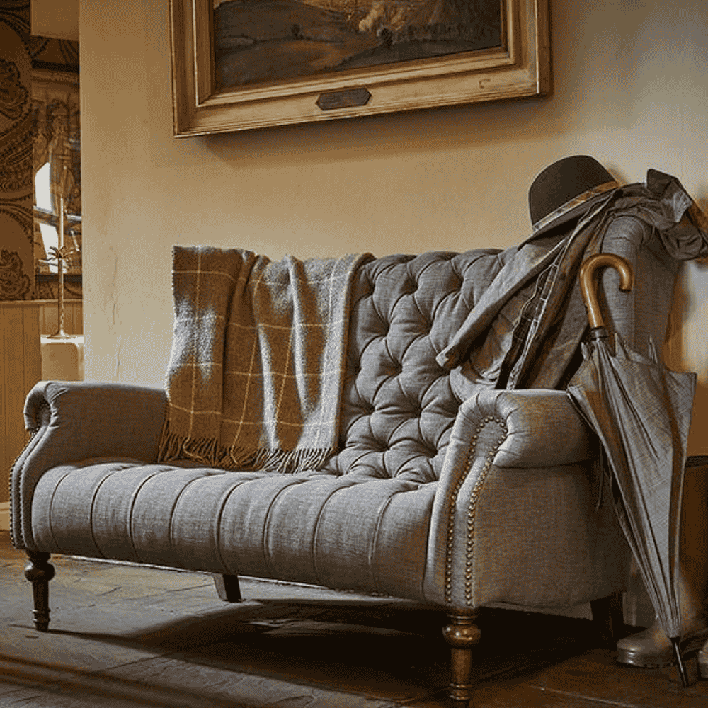 Theo Two Seat Sofa | Plain Fabrics-D