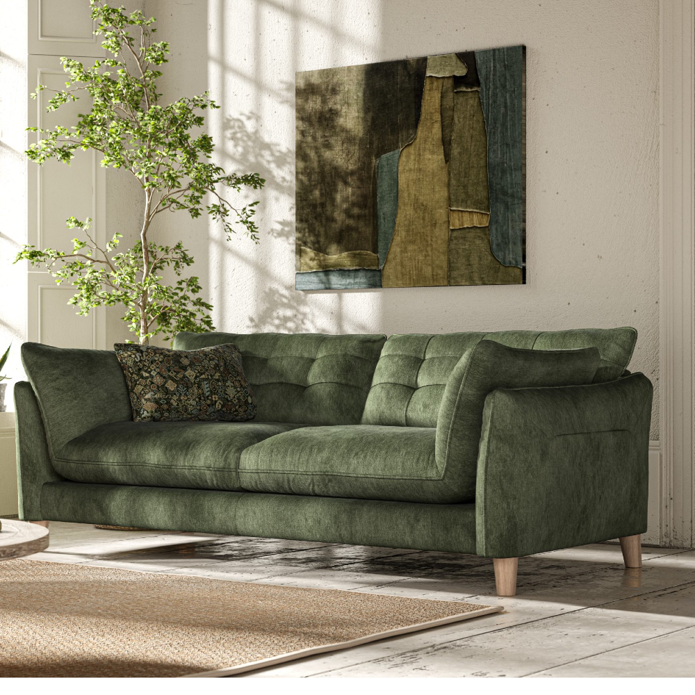 Tobias Three Seat Sofa | Plain Fabrics | Annie Mo's