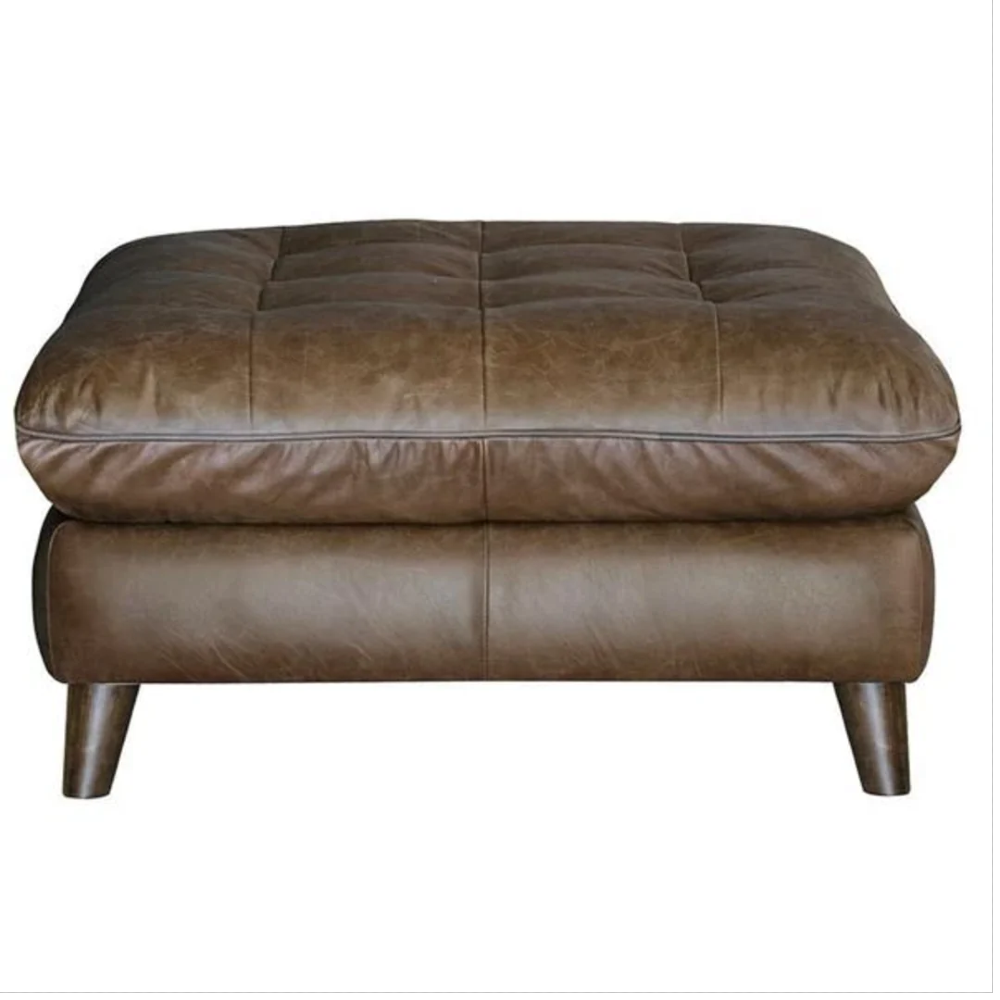 Tobias Footstool | Leathers | Annie Mo's