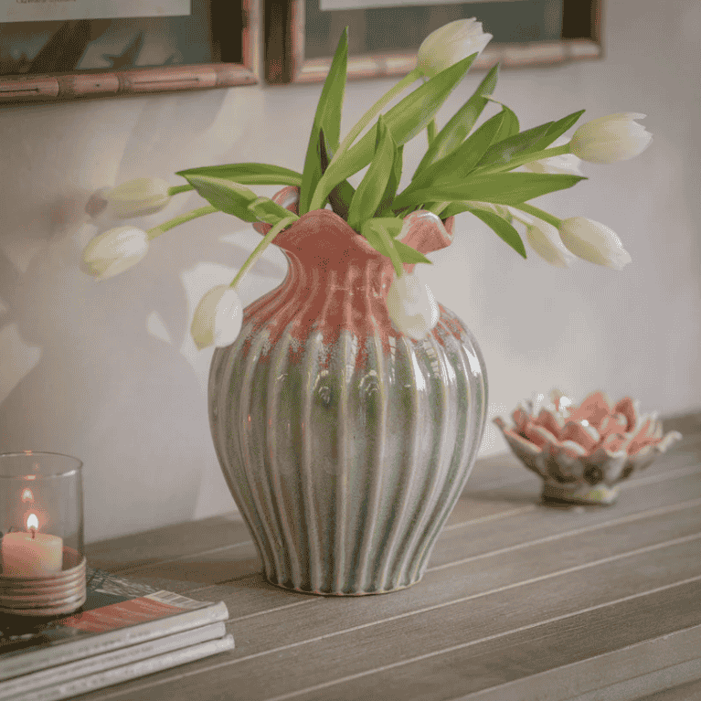 Tresco Scallop Vase 29cm | Annie Mo's