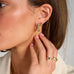 Serenity Huggie Hoop Earrings Gold