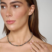 Stone Beaded Necklace - Indian Agate | Annie Mo's