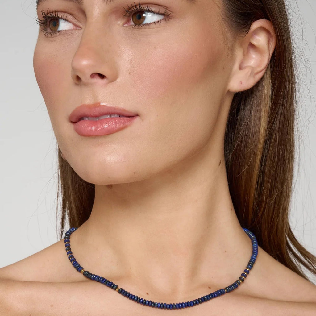 Stone Beaded Necklace - Lapis | Annie Mo's