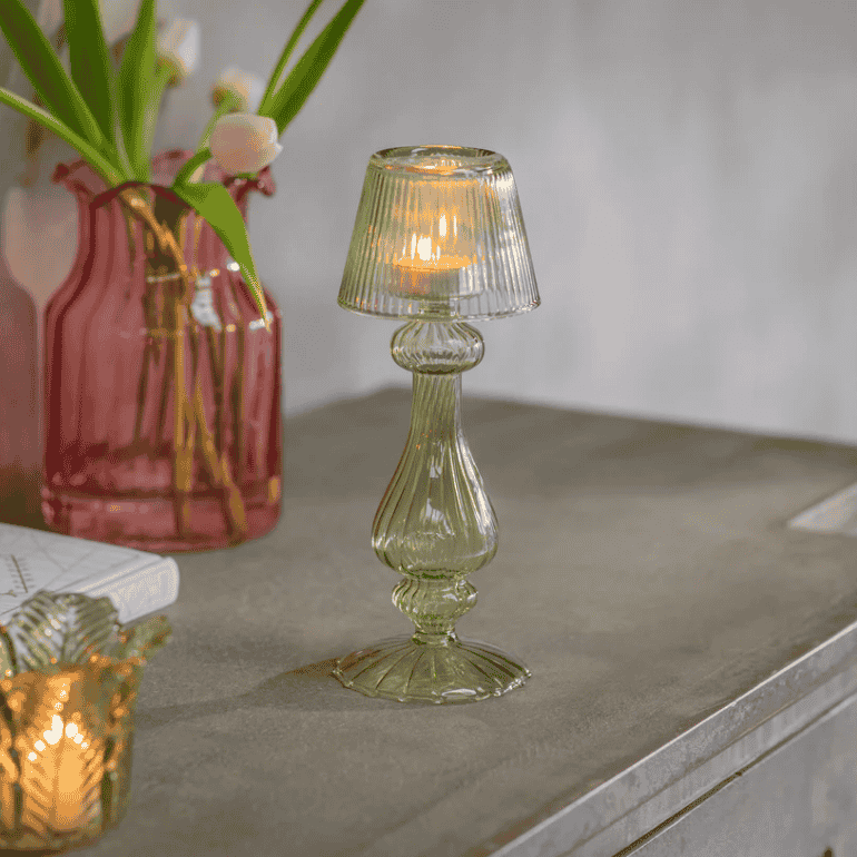 Twyford Sage Candlestick 23cm | Annie Mo's