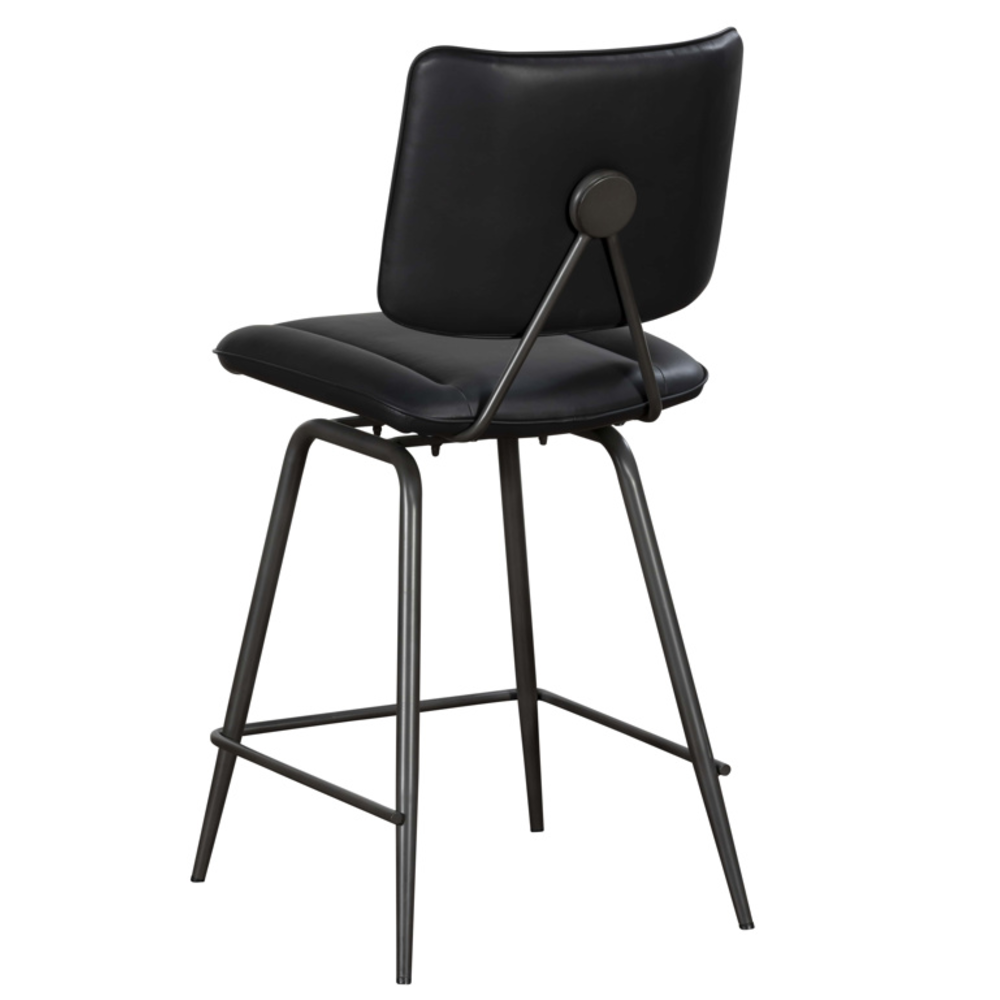 Jack Black PU Counter Height Bar Stool (Pair)