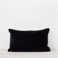 Black Velvet Cushion 50x30cm | Annie Mo's