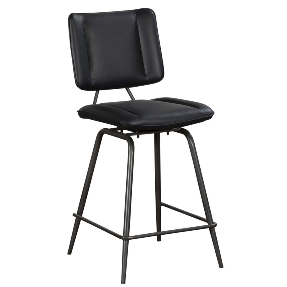 Jack Black PU Counter Height Bar Stool (Pair) | Annie Mo's