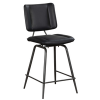 Jack Black PU Counter Height Bar Stool (Pair) | Annie Mo's