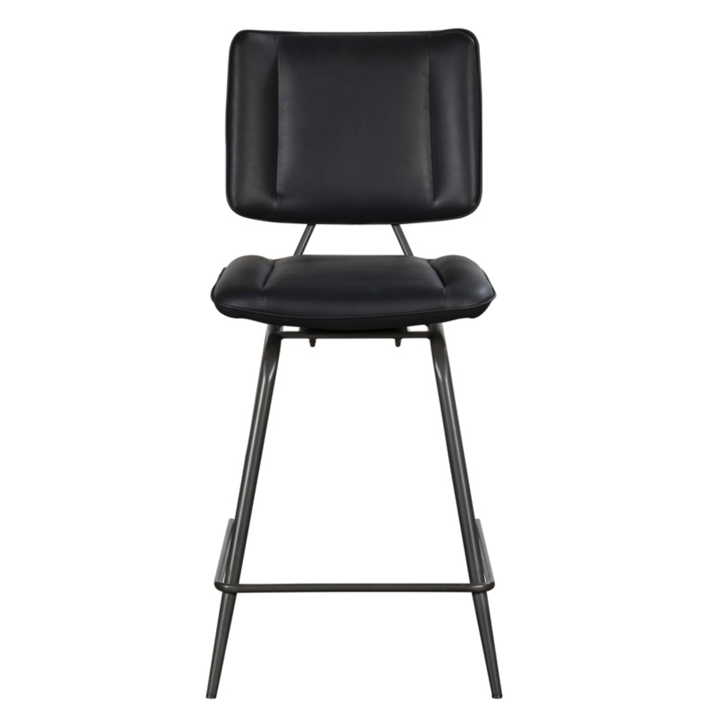 Jack Black PU Counter Height Bar Stool (Pair)