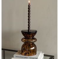 Harlequin Glass Candlesticks 10cm | Annie Mo's