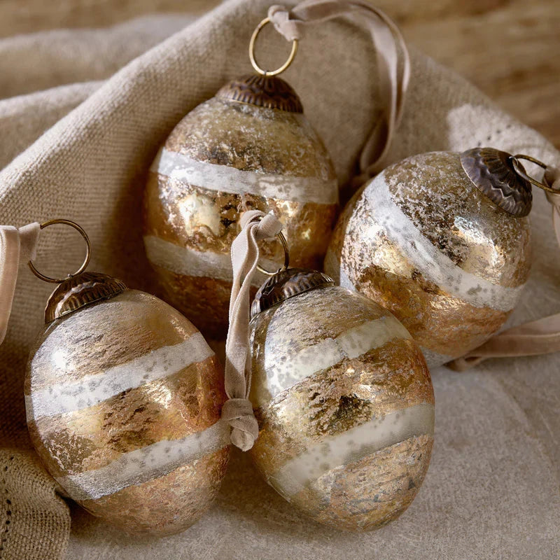 Viti Baubles - Gold (Set of 4) 8cm