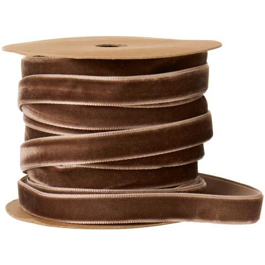 Velvet Chocolate Ribbon on Spool 10metres | Annie Mo's