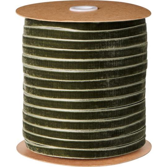 Velvet Moss Green Ribbon Sold By The Metre | Annie Mo's