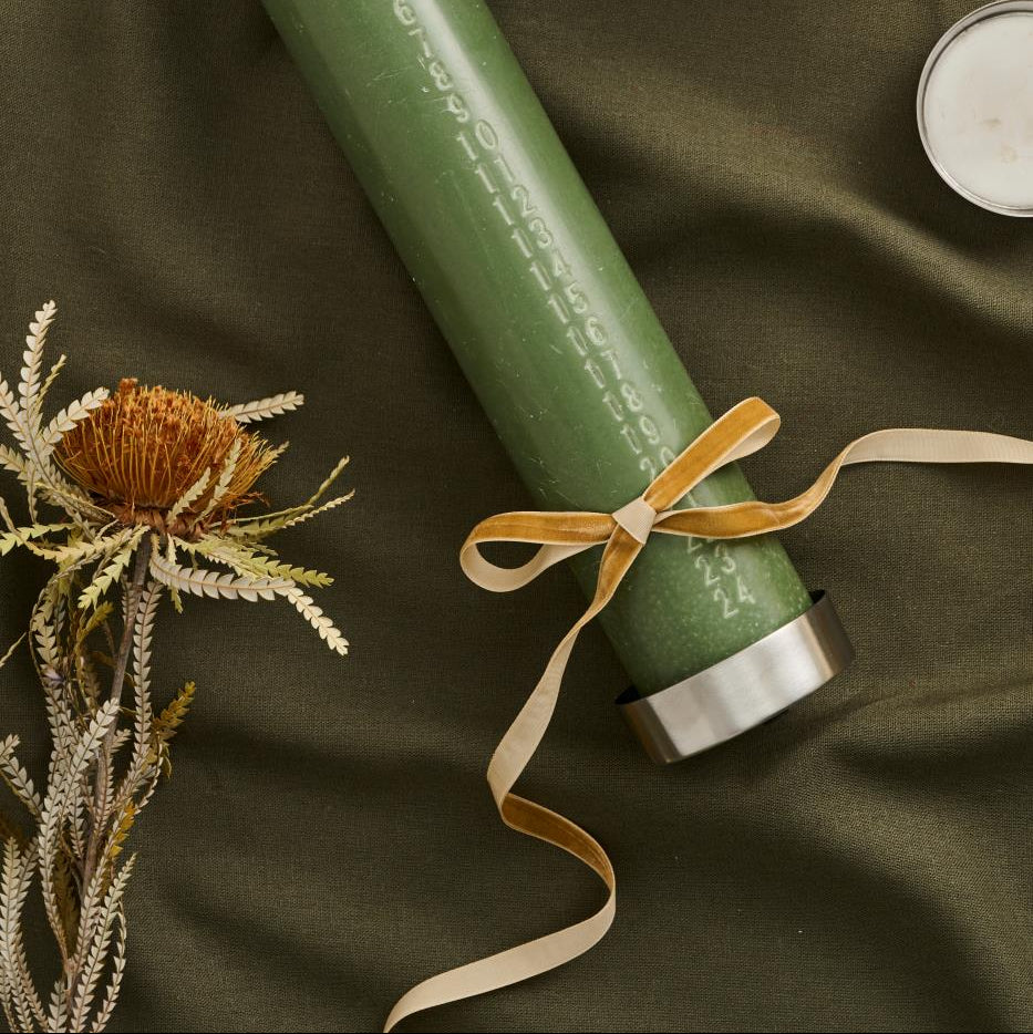 Velvet Mustard Ribbon on Spool 10metres-B