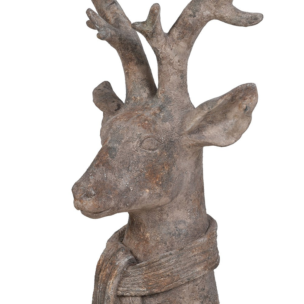 Very Large Wrapped Up Dashing Deer 100cm-B