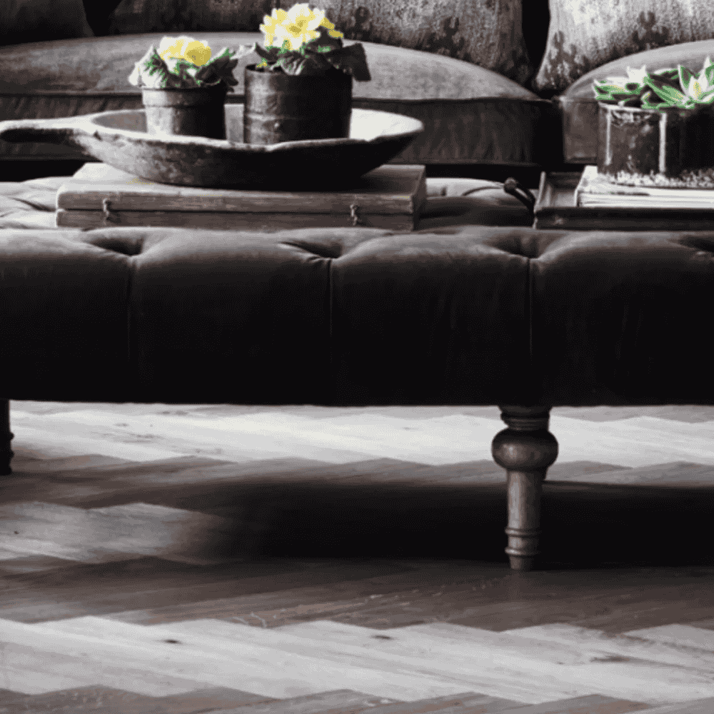 Victoria Footstool | Plain Fabrics-C