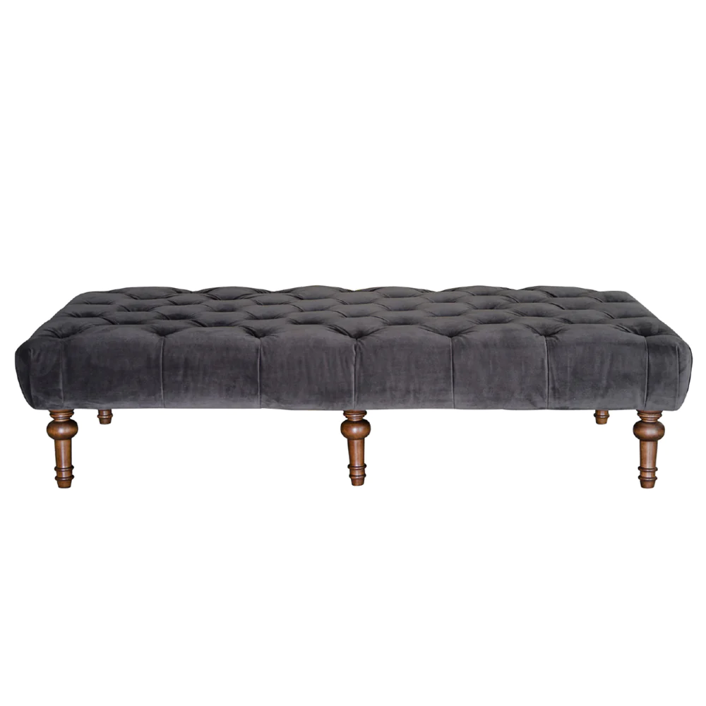 Victoria Footstool | Plain Fabrics | Annie Mo's