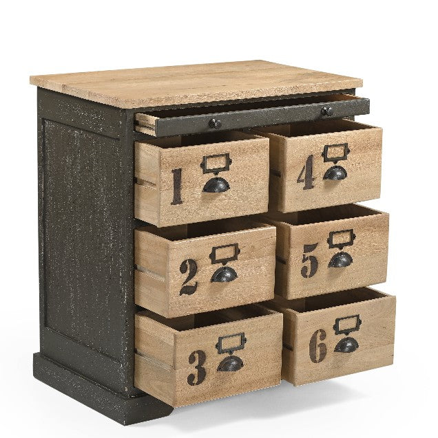 Vintage Style Six Drawer Chest