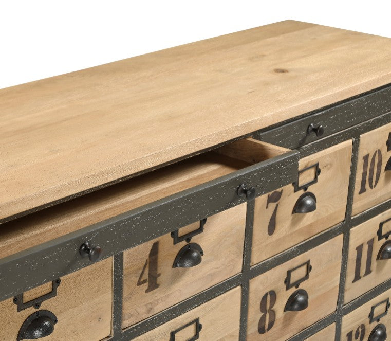 Vintage Style Twelve Drawer Chest of Drawers | Annie Mo's