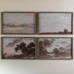 Set of Four Framed Landscape Pictures 70cm