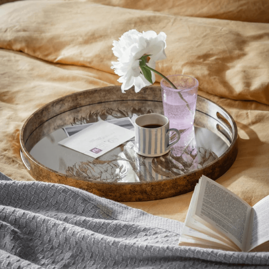 Waltham Round Mirrored Artichoke Tray 46cm