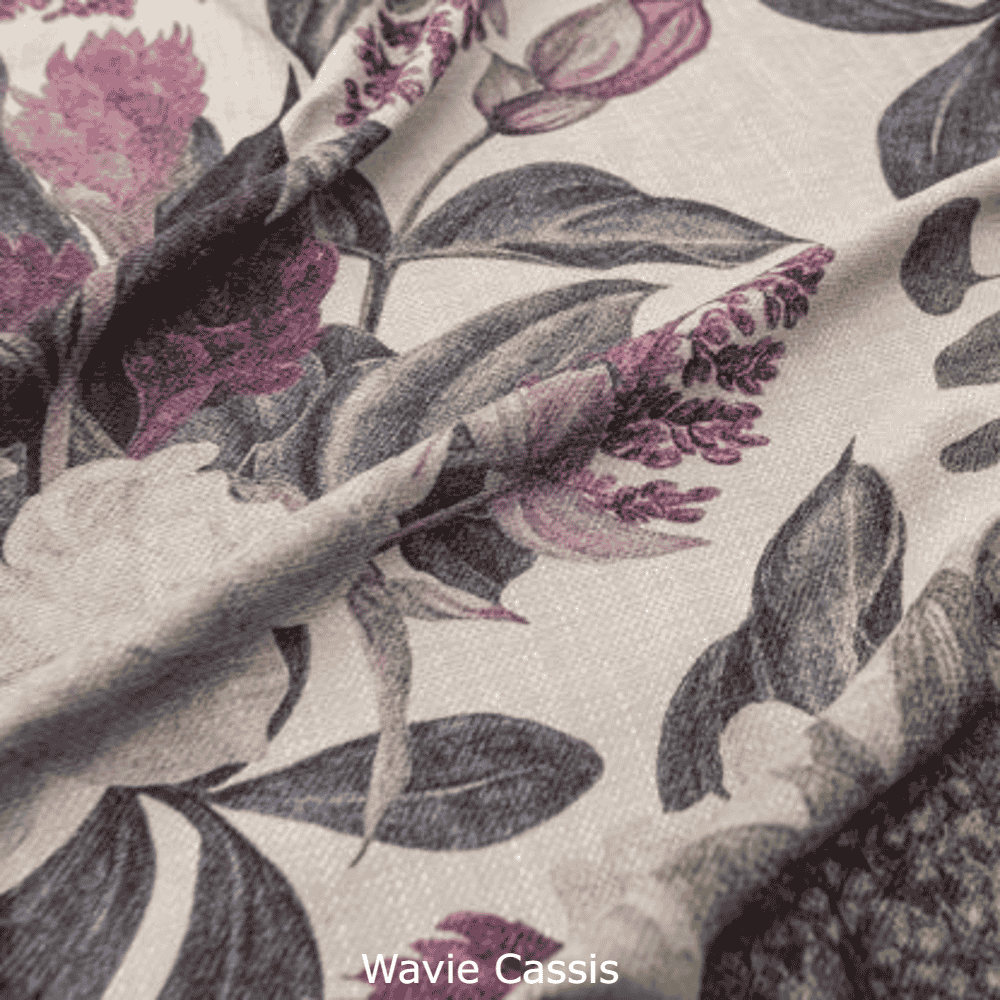 Wavie Cassis Fabric