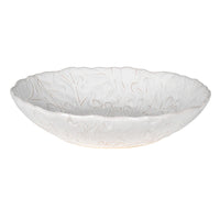 White Oak Leaf Ceramic Serving Bowl 31cm