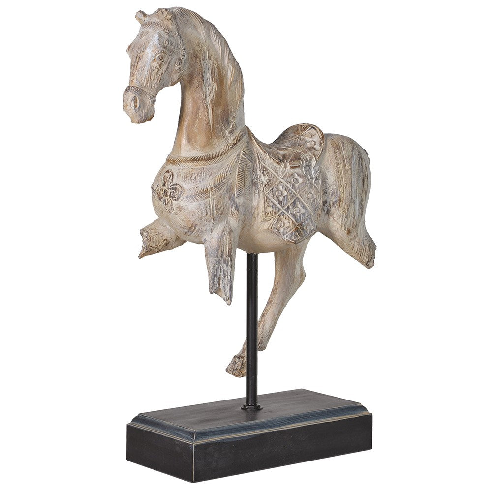 White Horse On Stand 48cm