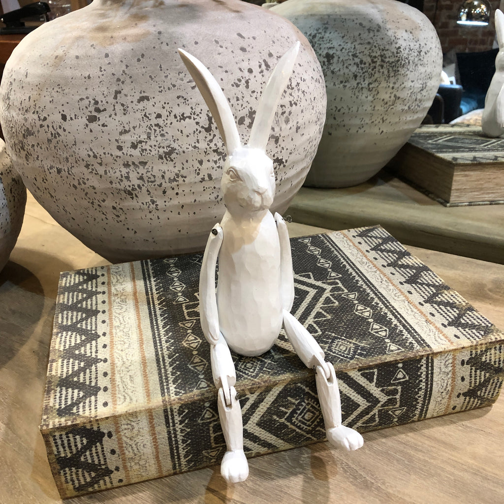 White Jointed Rabbit 31cm B