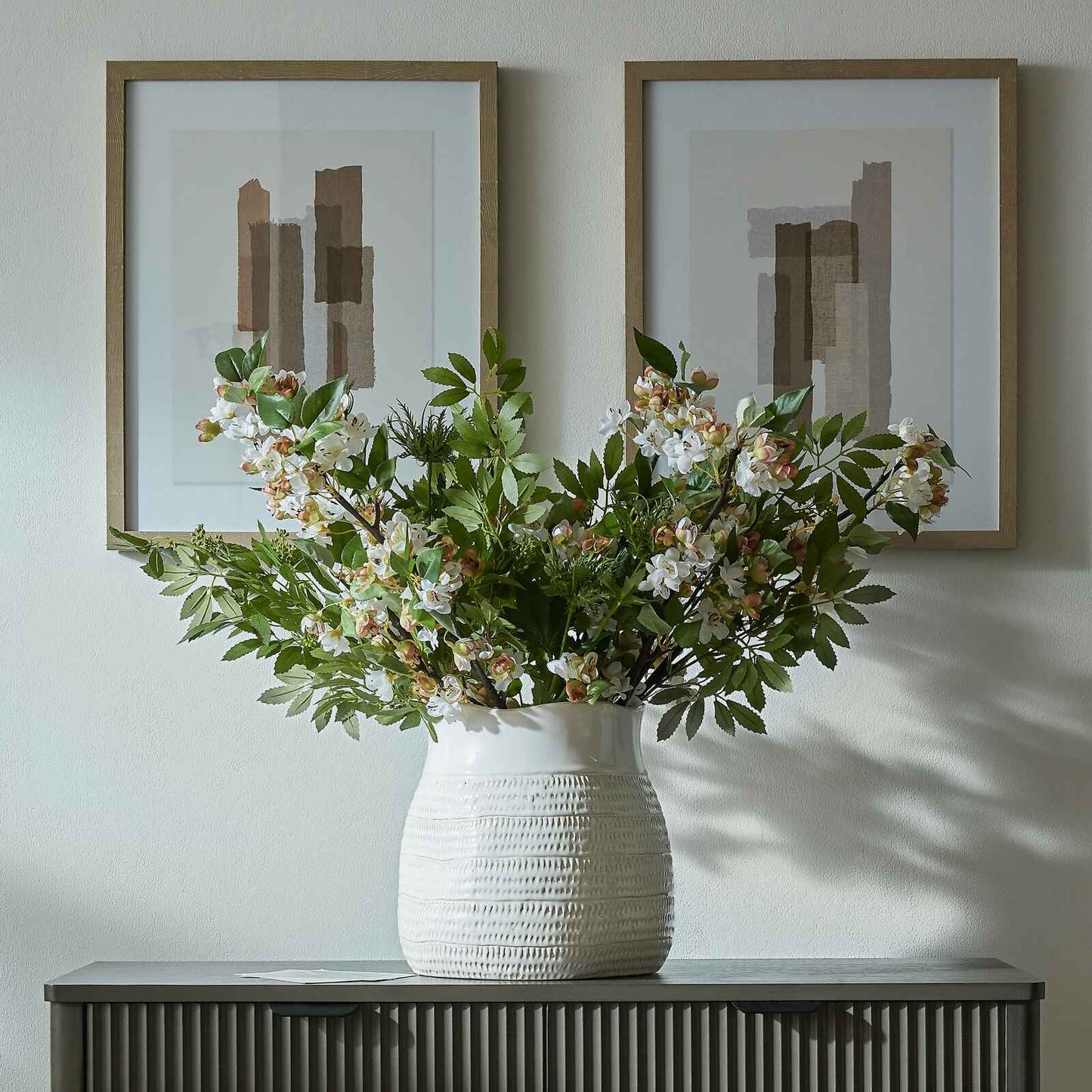 Wide Hewn Glazed Ceramic Planter 26cm | Annie Mo's