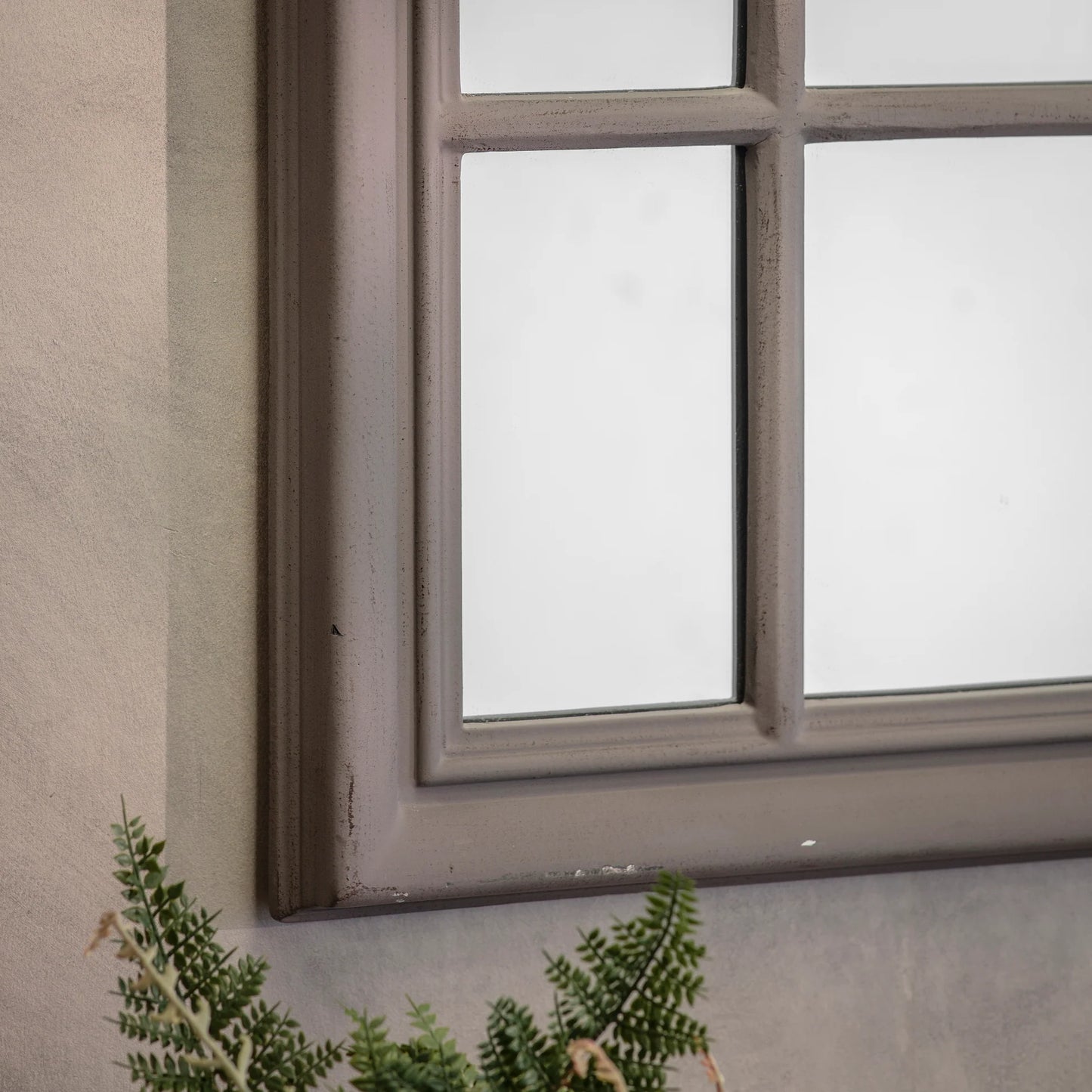 Wilton Charcoal Curved Window Mirror 145cm