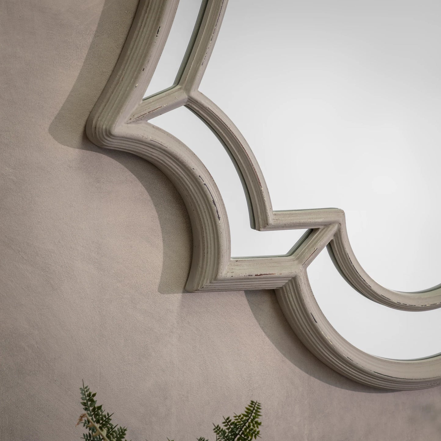 Wilton Grey Ornate Mirror 145cm