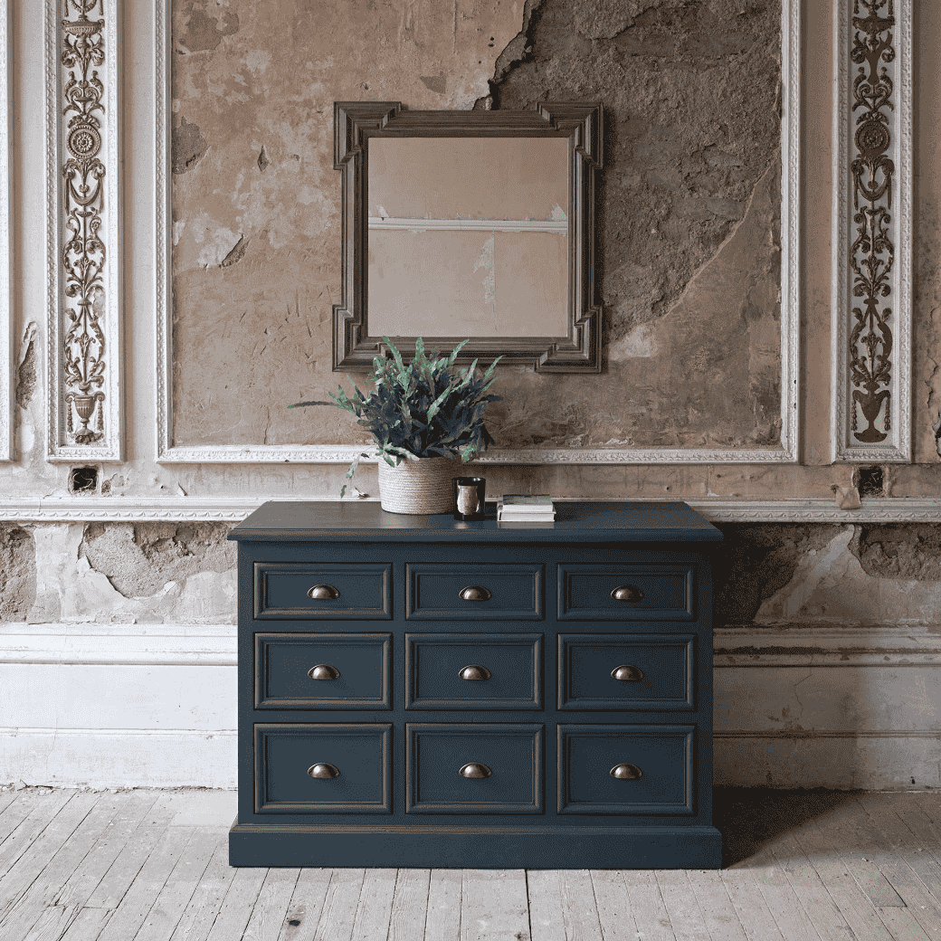 Wilton Layered Square Natural Mirror -B