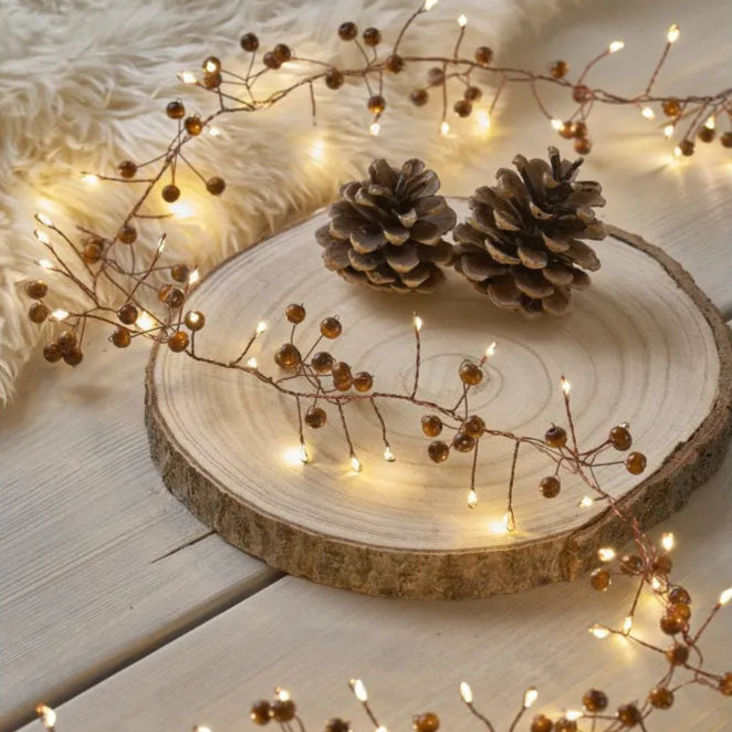 Woodland Berry 100 warm white LEDs - Battery Operated | Annie Mo's