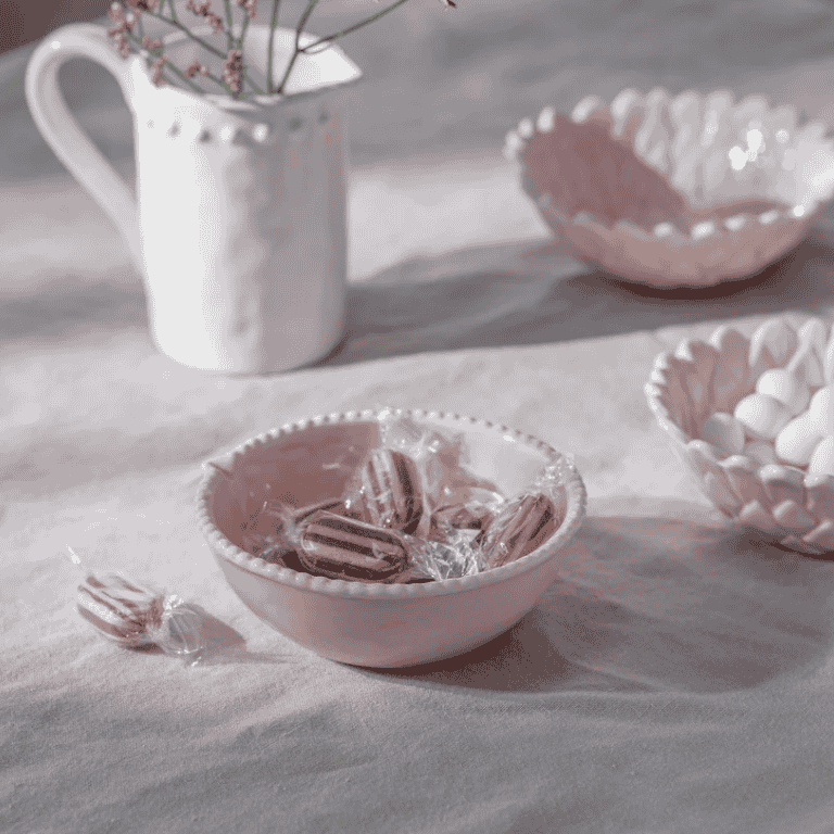 Wrenford Pair of Blush Scalloped Bowls 12cm B | Annie Mo's
