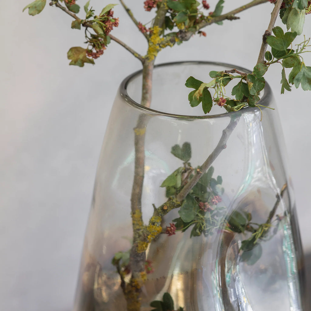 Claymore Mirrored Glass Vase