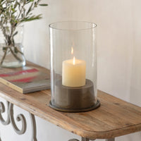 Claymore Glass and Iron Hurricane 32cm | Annie Mo's