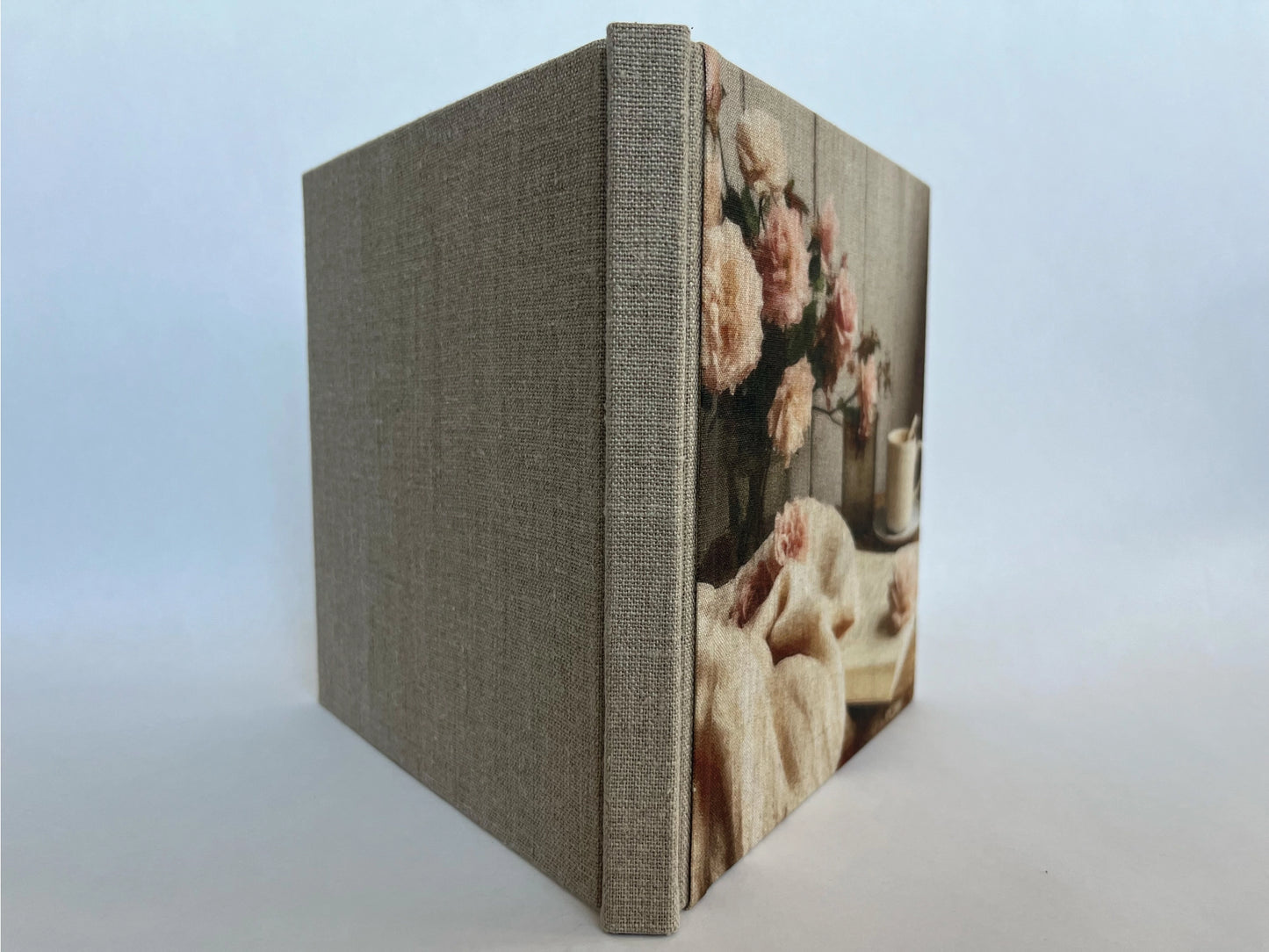 "Peaceful Afternoon" Handmade Linen Hardcover Notebook | Diary
