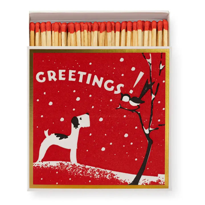 B275Winter Greetings! | Square - Christmas Safety Matches | Annie Mo's